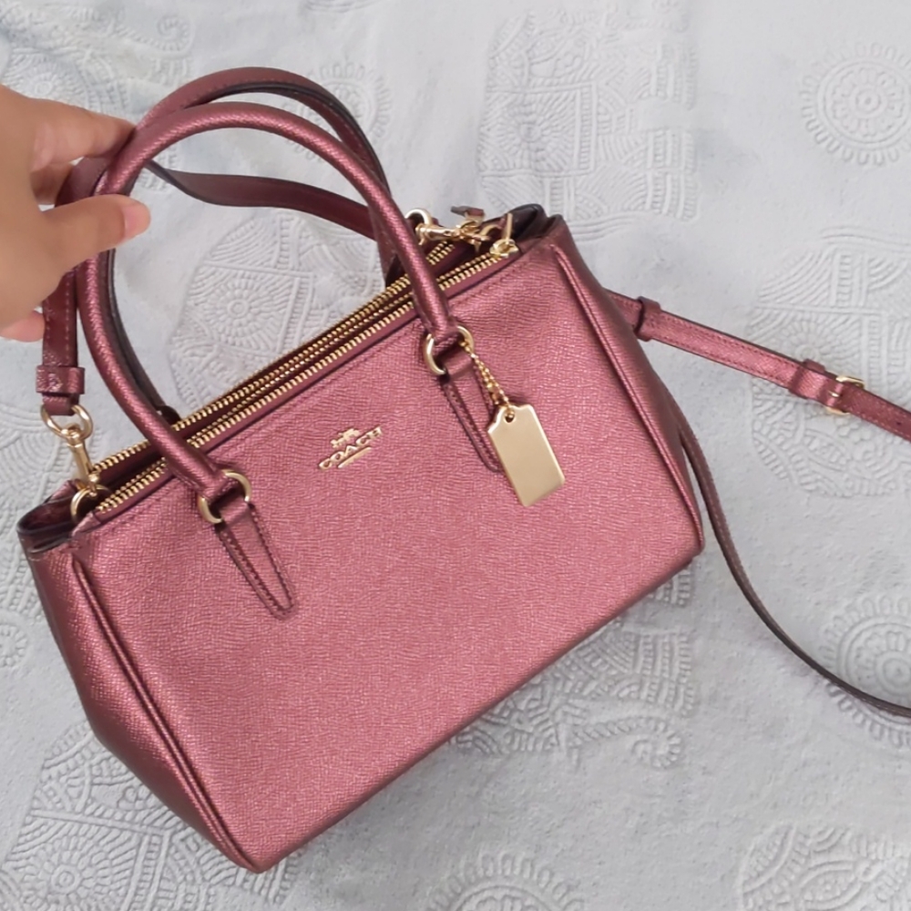 ❤️ Coach | Mini Surrey Carryall (color: wine)